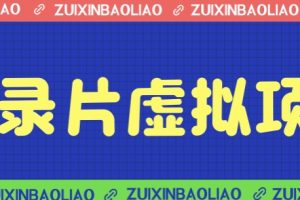 [新自媒体]价值1280的蓝海纪录片虚拟项目，保姆级教学，轻松日入600+