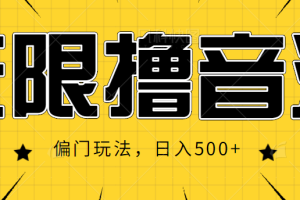 抖音直播无限撸音浪，简单可复制，偏门玩法，日入500+【视频教程】