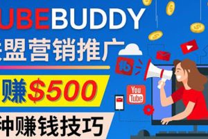 （4206期）推广TubeBuddy联盟营销项目，完全免费的推广方法，轻松月赚500美元[中创网]