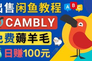 （4481期）闲鱼赚钱小技巧，每单净赚10元，日赚100元 – 出售Cambly注册教程[中创网]