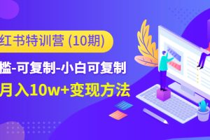 （4553期）小红书特训营（第10期）低门槛-可复制-小白可复制-独家月入10w+变现方法[中创网]