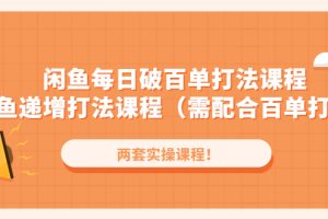 （4729期）闲鱼每日破百单打法实操课程+闲鱼递增打法课程（需配合百单打法）[中创网]