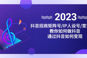 （4710期）抖音/招商/矩阵号＋IP人设/号+变现/收徒，教你如何做抖音，通过抖音赚钱[中创网]