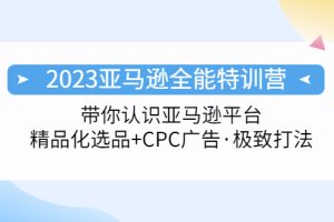 （5157期）2023亚马逊全能特训营：玩转亚马逊平台+精品化·选品+CPC广告·极致打法[中创网]