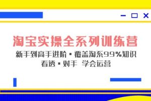 （5172期）淘宝实操全系列训练营 新手到高手进阶·覆盖·99%知识 看透·对手 学会运营[中创网]