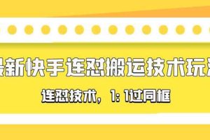 （5463期）对外收费990的最新快手连怼搬运技术玩法，1:1过同框技术（4月10更新）[中创网]