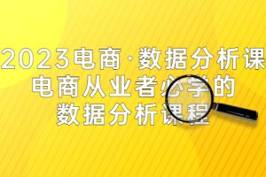 （5495期）2023电商·数据分析课，电商·从业者必学的数据分析课程（42节课）[中创网]