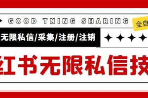 （5562期）外面收费9800小红书0粉无限私信引流技术 全自动引流解放双手【视频+脚本】[中创网]