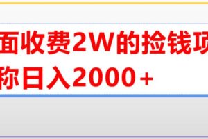 （5605期）外面收费2w的直播买货捡钱项目，号称单场直播撸2000+【详细玩法教程】[中创网]