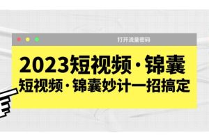 （5701期）2023短视频·锦囊，短视频·锦囊妙计一招搞定，打开流量密码！[中创网]