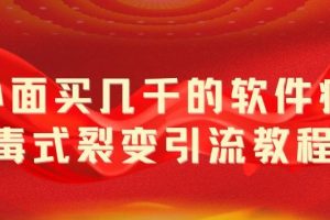 （5729期）外面卖几千的软件病毒式裂变引流教程，病毒式无限吸引精准粉丝【揭秘】[中创网]