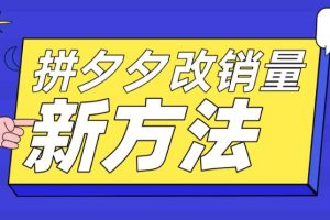 （5846期）拼多多改销量新方法+卡高投产比操作方法+测图方法等[中创网]