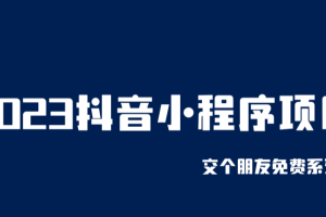 （6344期）2023抖音小程序项目，变现逻辑非常很简单，当天变现，次日提现！[中创网]