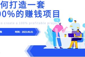 （6379期）最新6月份《如何设计一套100%赚钱的项目系统》[中创网]