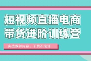 （6401期）短视频直播电商带货进阶训练营：实战教学内容，干货不废话！[中创网]