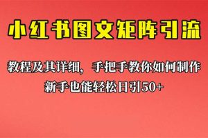 （6581期）新手也能日引50+的【小红书图文矩阵引流法】！超详细理论+实操的课程[中创网]