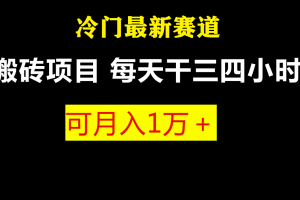 （6647期）最新冷门游戏搬砖项目，小白零基础也可以月入过万（附教程+软件）[中创网]