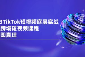 （6797期）2023TikTok-短视频底层实战，海外跨境短视频课程，实战即真理[中创网]