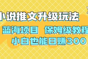 （6898期）利用AI作图撸小说推文 升级玩法 蓝海项目 保姆级教程 小白也能日赚300[中创网]