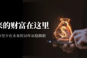 （7164期）某收费文章《未来的财富在这里》能让你至少在未来的10年站稳脚跟[中创网]