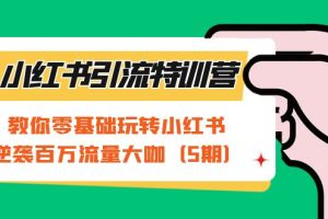 （7211期）小红书引流特训营-第5期：教你零基础玩转小红书，逆袭百万流量大咖[中创网]