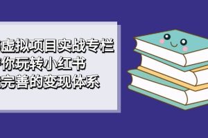 （7252期）小红书虚拟项目实战专栏，带你玩转小红书，打造完善的变现体系[中创网]