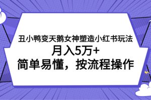 （7604期）丑小鸭变天鹅女神塑造小红书玩法，月入5万+，简单易懂，按流程操作[中创网]