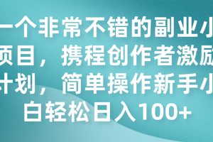 （7613期）一个非常不错的副业小项目，携程创作者激励计划，简单操作新手小白日入100+[中创网]