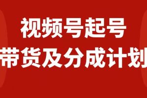 （7944期）视频号快速起号，分成计划及带货，0-1起盘、运营、变现玩法，日入1000+[中创网]