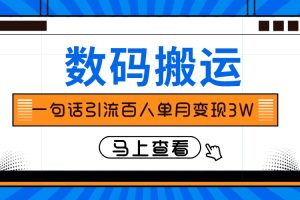 （8129期）仅靠一句话引流百人变现3万？[中创网]