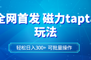 （8166期）全网首发磁力toptop玩法 轻松日入300+[中创网]