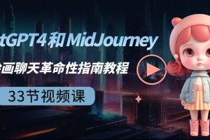 （8806期）ChatGPT4 和 MidJourney AI 绘画聊天革命性指南教程-33节视频课-中英字幕[中创网]