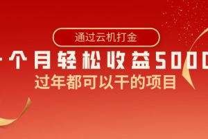 （8845期）过年都可以干的项目，快手掘金，一个月收益5000+，简单暴利[中创网]