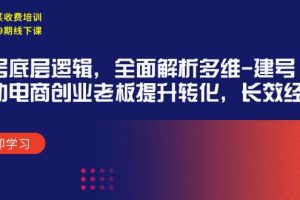 （9806期）某收费培训39期线下课：起号底层逻辑，全面解析多维 建号，协助电商创业…[中创网]