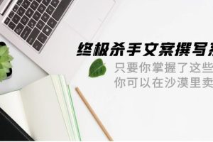 （9928期）终极 杀手文案-撰写系统 只要你掌握了这些秘诀 你可以在沙漠里卖沙子-42节[中创网]