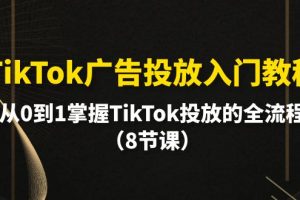 （10085期）TikTok广告投放入门教程，从0到1掌握TikTok投放的全流程（8节课）[中创网]