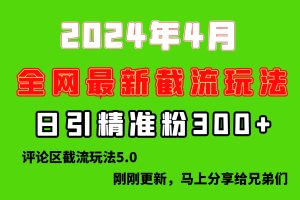 （10179期）刚刚研究的最新评论区截留玩法，日引流突破300+，颠覆以往垃圾玩法，比…[中创网]