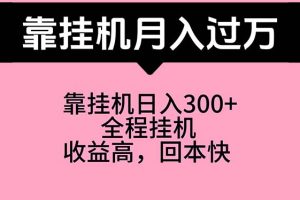 （10572期）靠挂机，月入过万，特别适合宝爸宝妈学生党，工作室特别推荐[中创网]