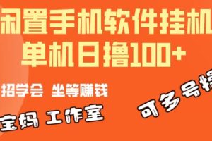 （10735期）一部闲置安卓手机，靠挂机软件日撸100+可放大多号操作[中创网]