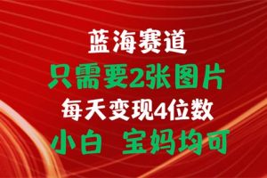 （11047期）只需要2张图片 每天变现4位数 小白 宝妈均可[中创网]