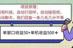 （11722期）ai语聊，单窗口收益50+，单机收益500+，无脑挂机无脑干！！！[中创网]