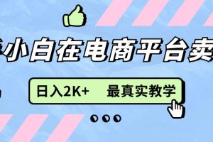 （11610期）新手小白在电商平台卖键盘，日入2K+最真实教学[中创网]