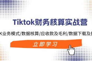 （11978期）Tiktok财务核算实战营：TK业务模式/数据核算/应收款及毛利/数据下载及报表[中创网]