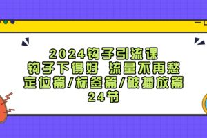 （12097期）2024钩子·引流课：钩子下得好 流量不再愁，定位篇/标签篇/破播放篇/24节[中创网]